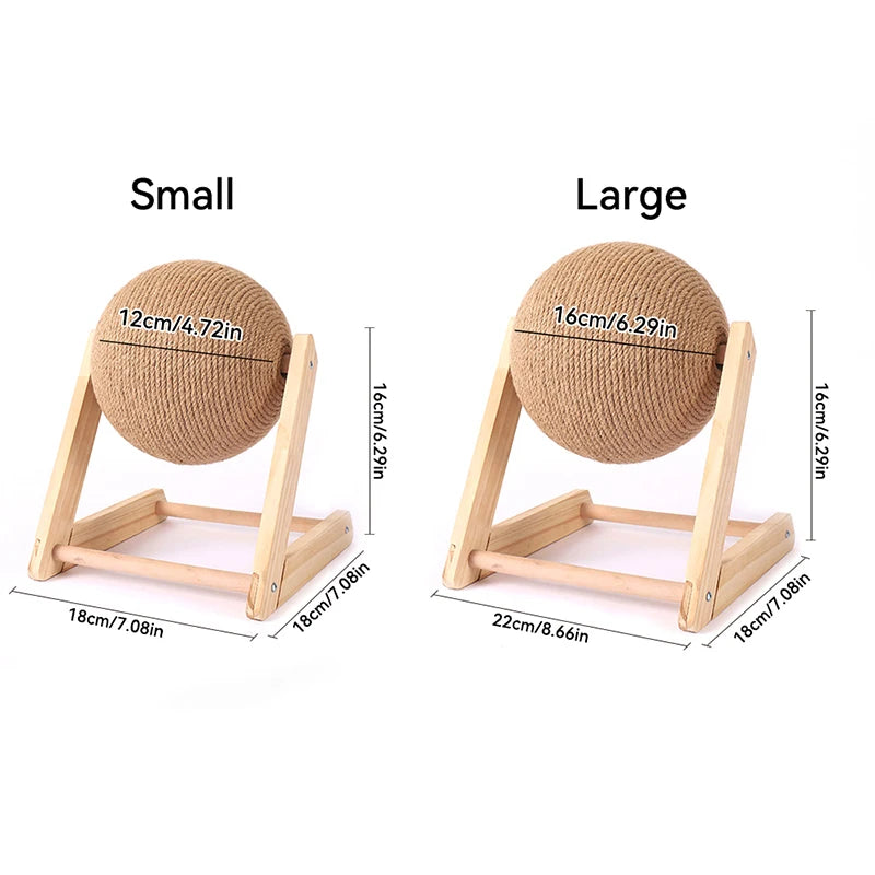 ClawHaven Wooden Cat Scratching Post