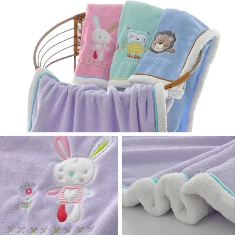 Baby Cartoon Flannel Blanket
