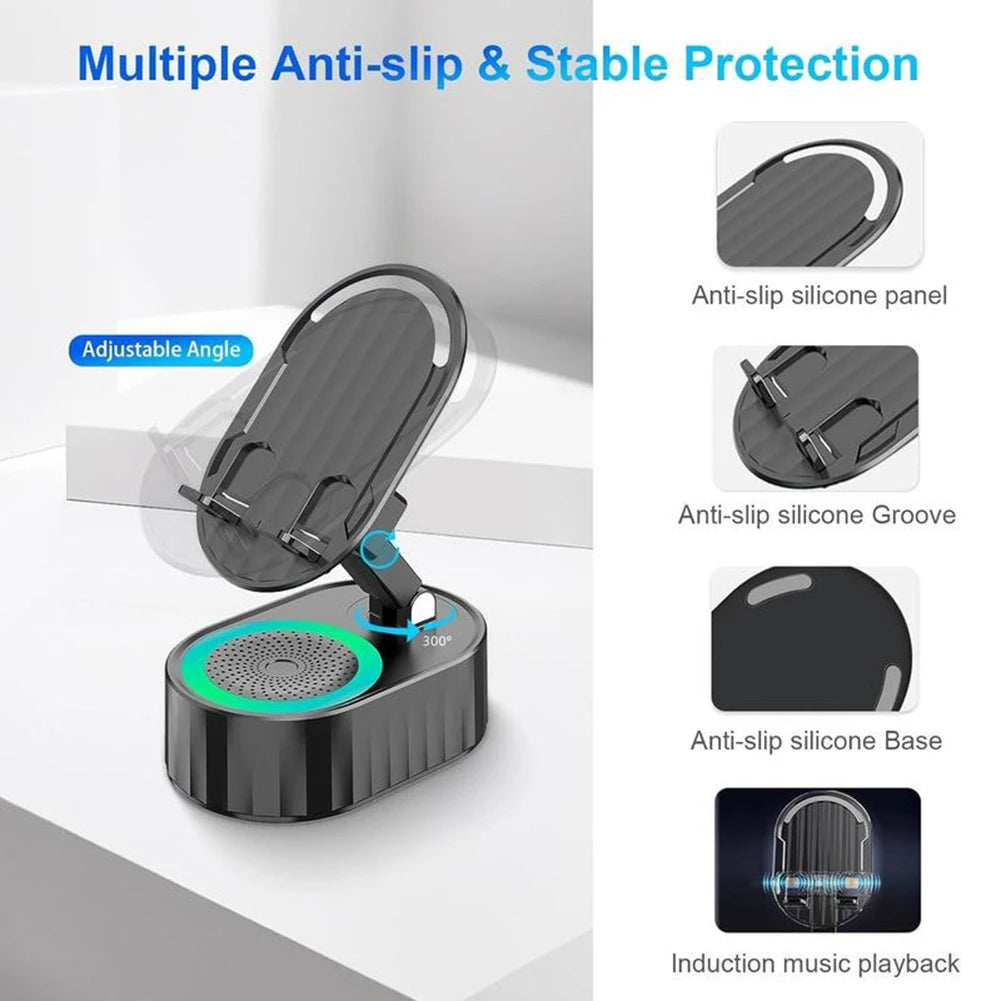 5-in-1 Wireless Speaker & Phone Stand