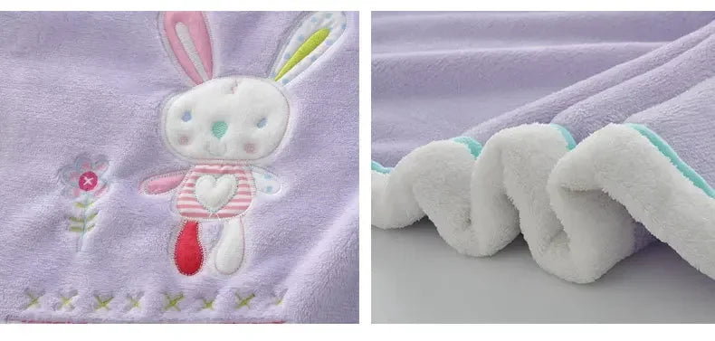 Baby Cartoon Flannel Blanket