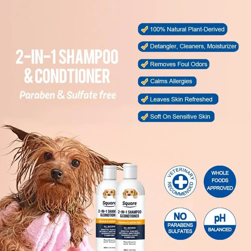 Squore 2 In 1 Natural Shampoo & Conditioner