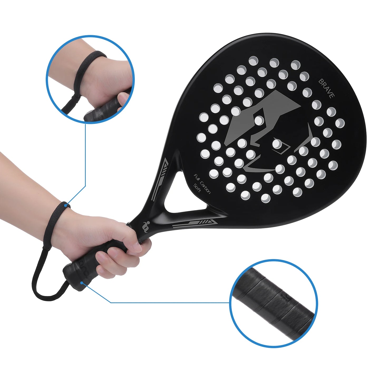 Graphite Paddle Tennis Racket