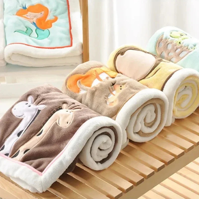 Baby Cartoon Flannel Blanket