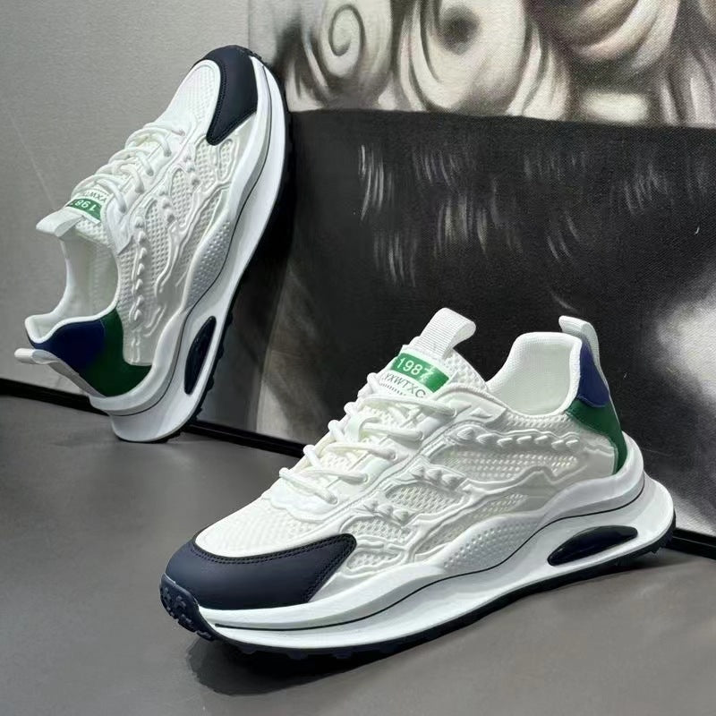 White Laceup Sneakers