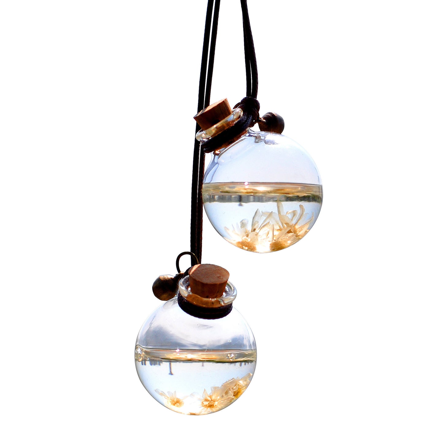 Pendant Car Preserved Flower Perfume Bottle
