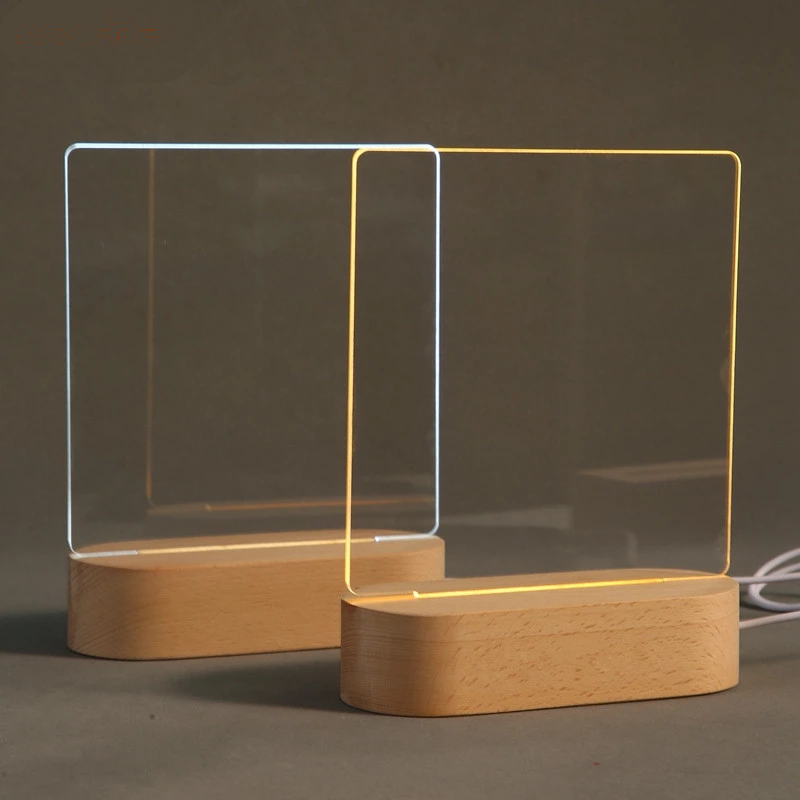 LumaNote Wood Table Lamp