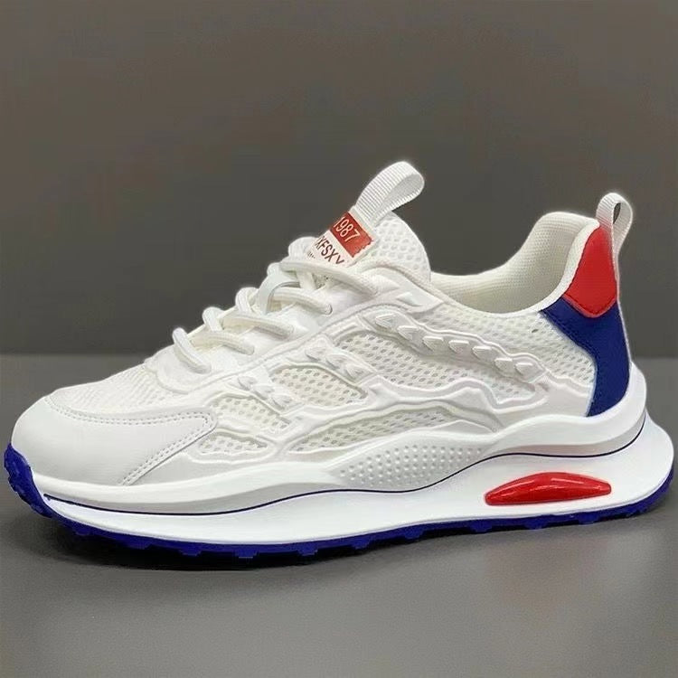 White Laceup Sneakers
