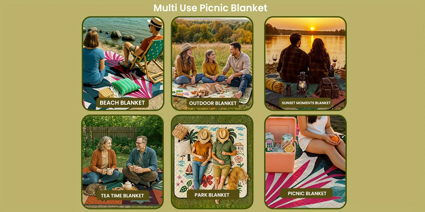 Extra Large Foldable Picnic Blanket