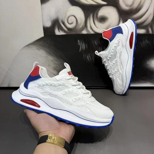 White Laceup Sneakers