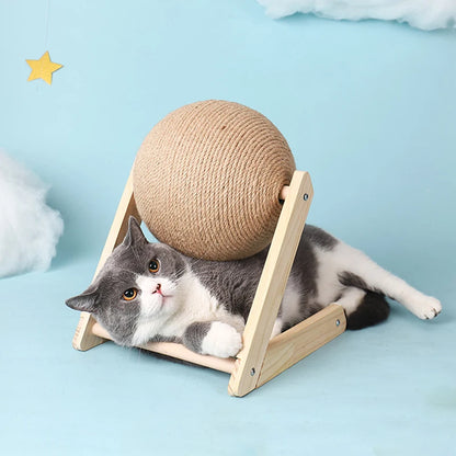 ClawHaven Wooden Cat Scratching Post