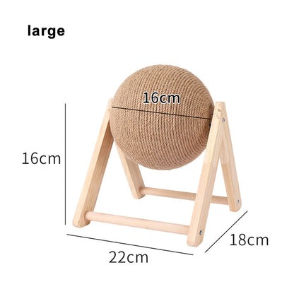 ClawHaven Wooden Cat Scratching Post